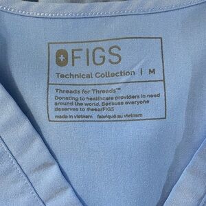 Figs Technical Collection Light Blue Scrub Pants
